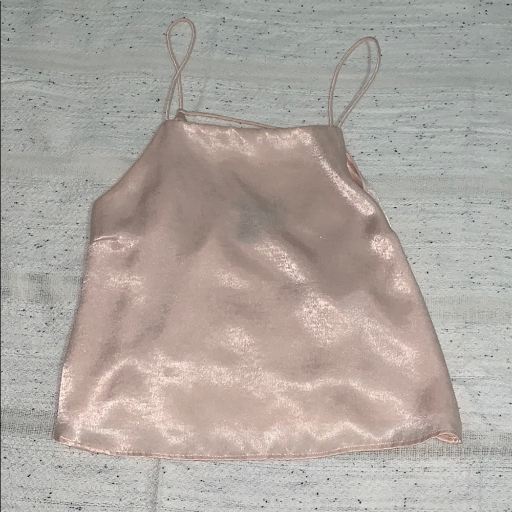 Pink crop top